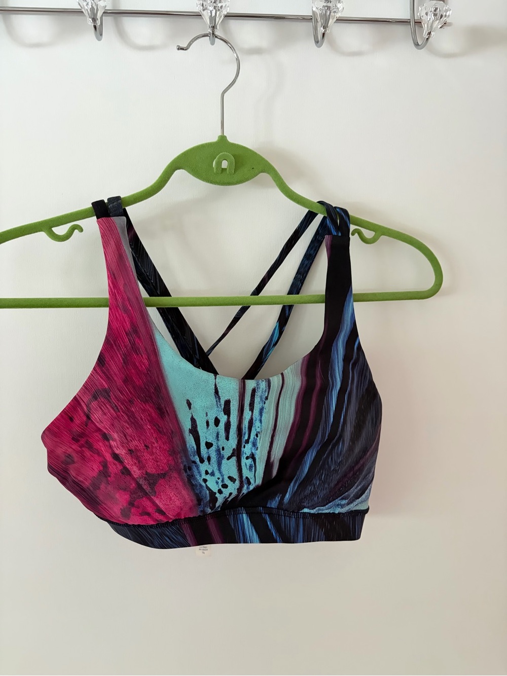 Lululemon Women’s Strappy Sports Bra - Multi Pink & Blue